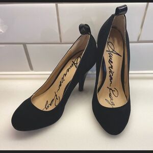 American Rag Black Suede Heels 👠 SIZE 5